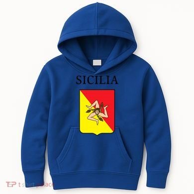 Sicilia Flag Sicily Palermo Italy Gift Kids Hoodie