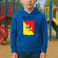Sicilia Flag Sicily Palermo Italy Gift Kids Hoodie thumb 2