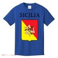 Sicilia Flag Sicily Palermo Italy Gift Kids T-Shirt thumb 0
