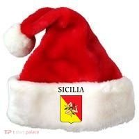 Sicilia Flag Sicily Palermo Italy Gift Santa Hat thumb 0
