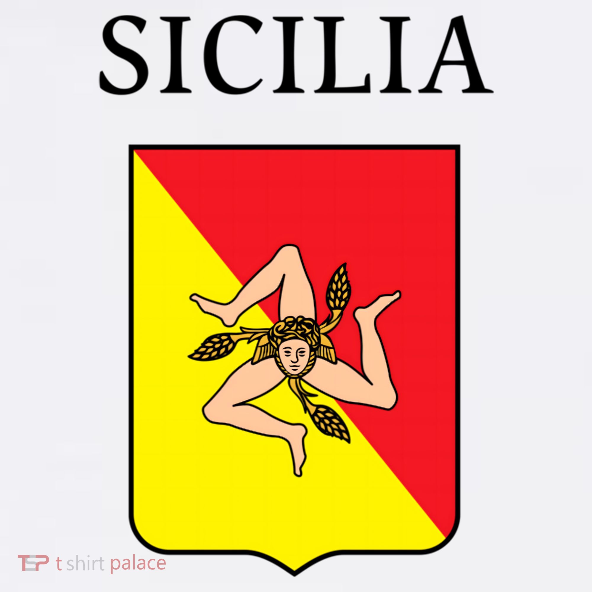 Sicilia Flag Sicily Palermo Italy Gift Comfort Colors Garment-Dyed Hooded Sweatshirt