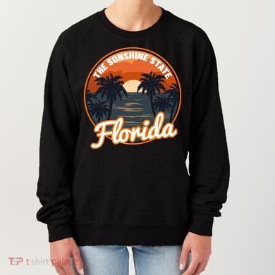 Surfing Florida Sunshine State Sunset Beach Gift Women's Sweatshirt