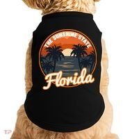 Surfing Florida Sunshine State Sunset Beach Gift Doggie Tank thumb 0
