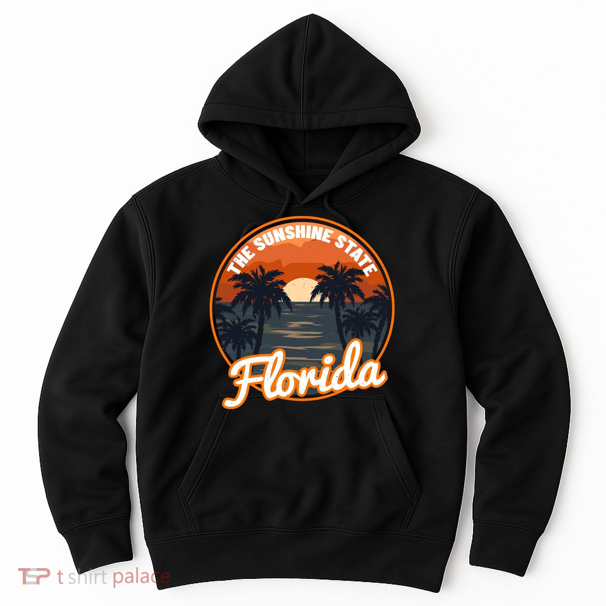 Surfing Florida Sunshine State Sunset Beach Gift Hoodie