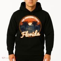Surfing Florida Sunshine State Sunset Beach Gift Hoodie thumb 2