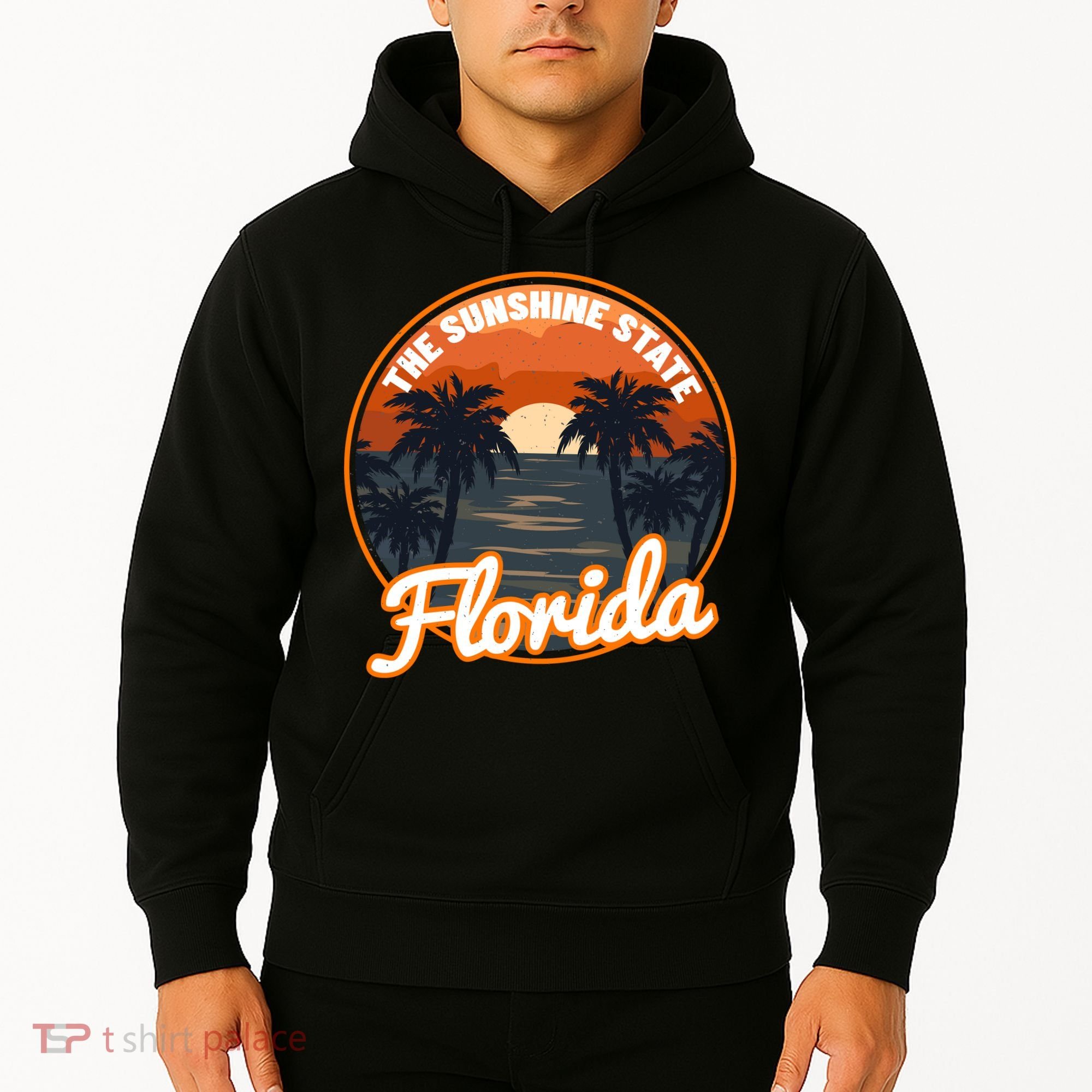 Surfing Florida Sunshine State Sunset Beach Gift Hoodie