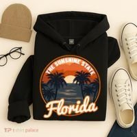 Surfing Florida Sunshine State Sunset Beach Gift Hoodie thumb 4