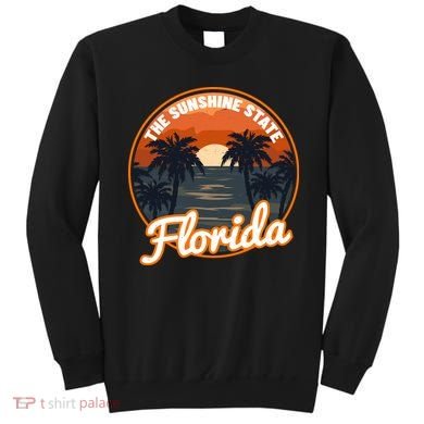 Surfing Florida Sunshine State Sunset Beach Gift Sweatshirt