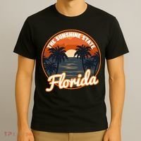 Surfing Florida Sunshine State Sunset Beach Gift T-Shirt thumb 3