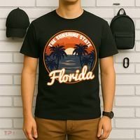Surfing Florida Sunshine State Sunset Beach Gift T-Shirt thumb 6