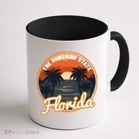 Surfing Florida Sunshine State Sunset Beach Gift Coffee Mug thumb 1