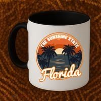 Surfing Florida Sunshine State Sunset Beach Gift Coffee Mug thumb 2