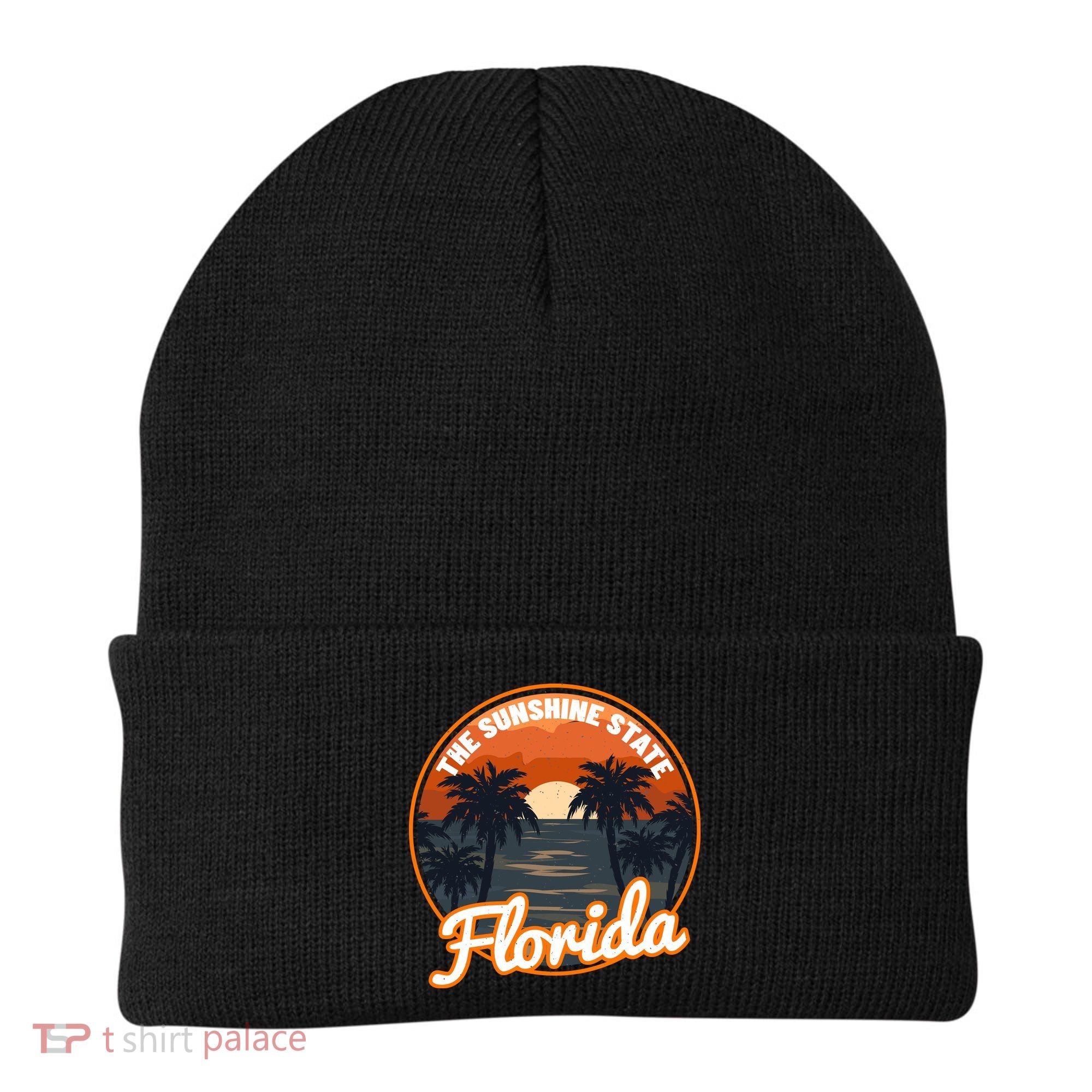 Surfing Florida Sunshine State Sunset Beach Gift Beanie