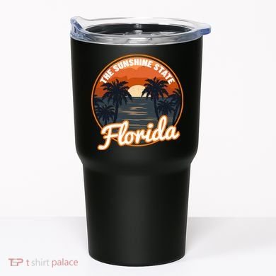Surfing Florida Sunshine State Sunset Beach Gift Tumbler
