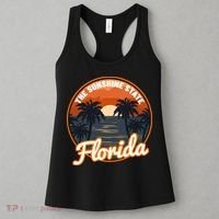 Surfing Florida Sunshine State Sunset Beach Gift Women's Tank Top thumb 3
