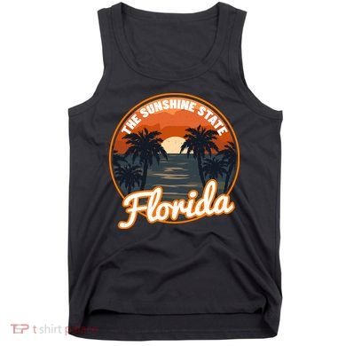 Surfing Florida Sunshine State Sunset Beach Gift Tank Top