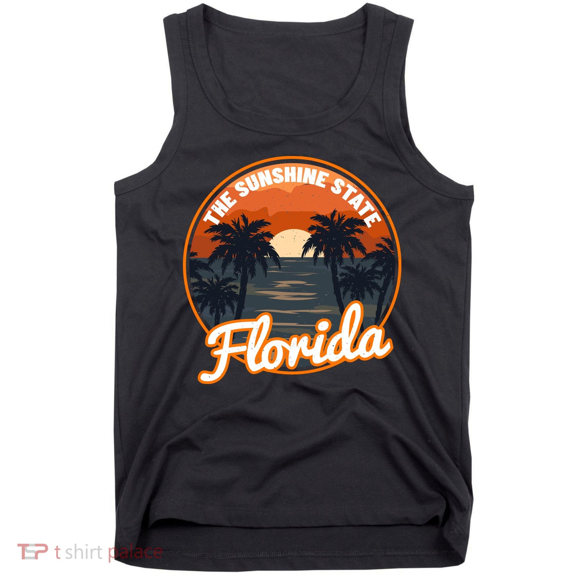 Surfing Florida Sunshine State Sunset Beach Gift Tank Top