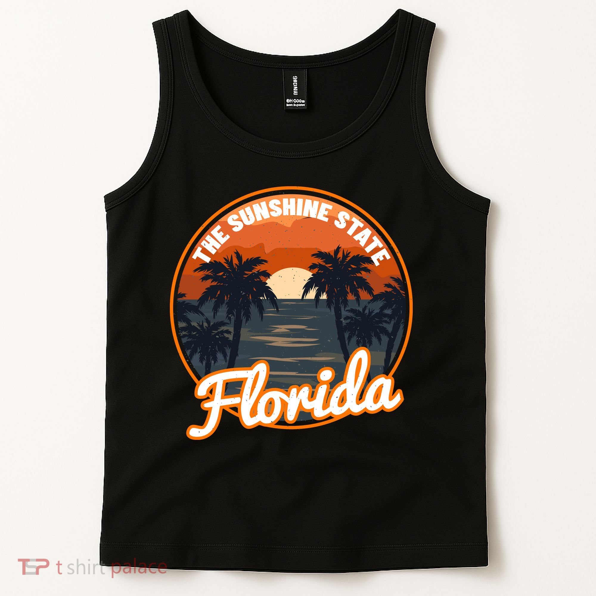 Surfing Florida Sunshine State Sunset Beach Gift Tank Top