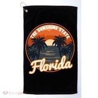 Surfing Florida Sunshine State Sunset Beach Gift Golf Towel thumb 0