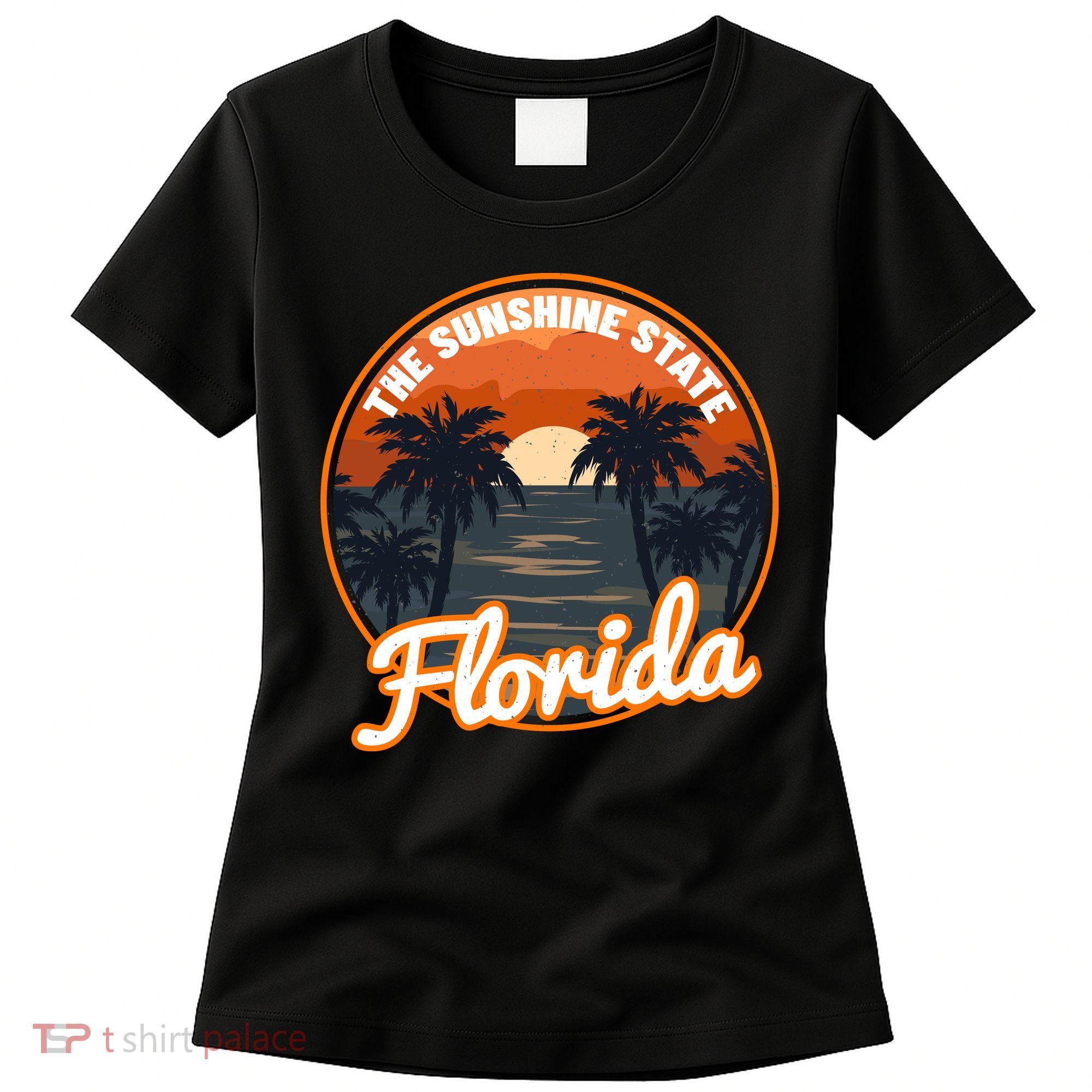 Surfing Florida Sunshine State Sunset Beach Gift Women's T-Shirt