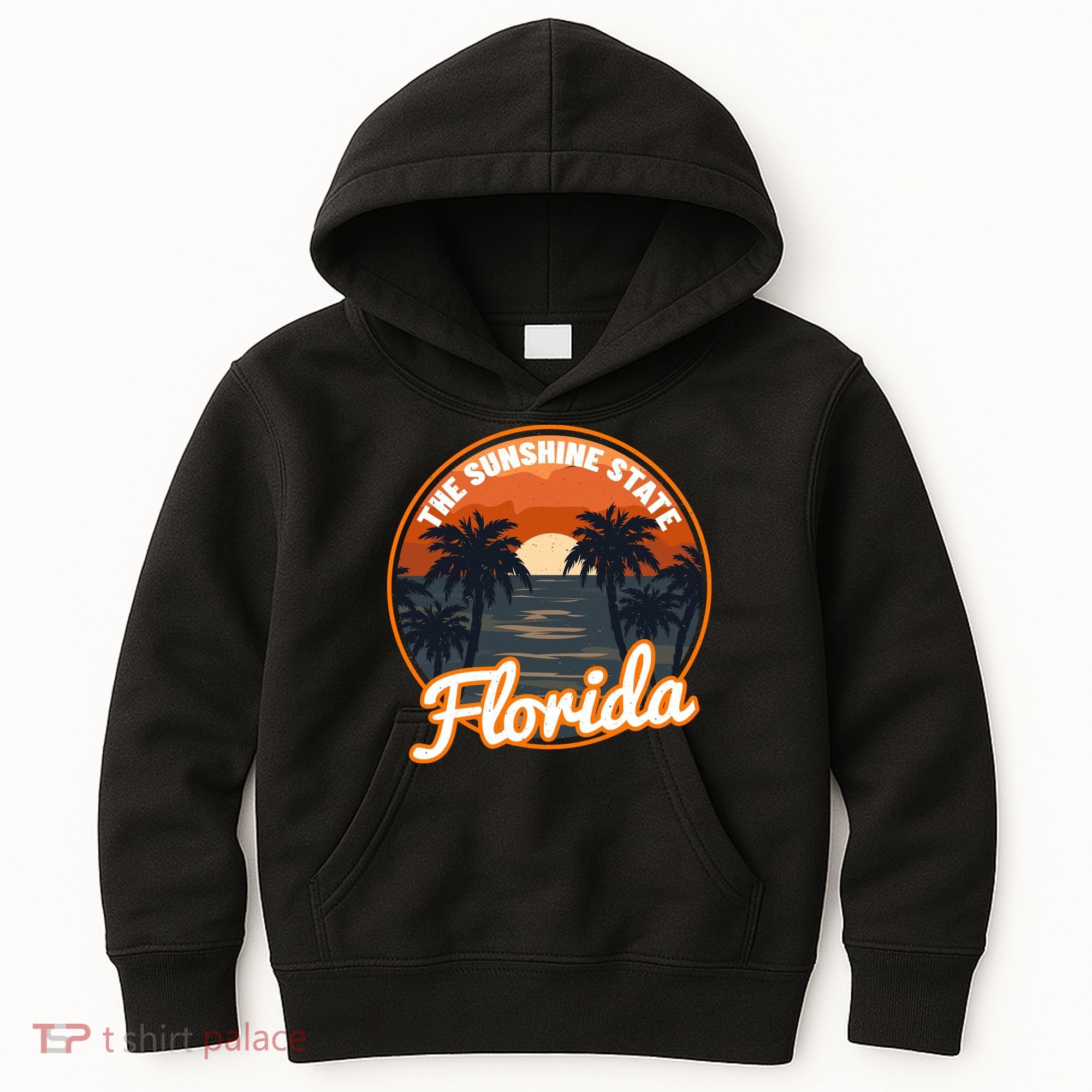 Surfing Florida Sunshine State Sunset Beach Gift Kids Hoodie