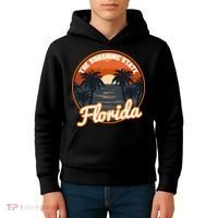 Surfing Florida Sunshine State Sunset Beach Gift Kids Hoodie thumb 4