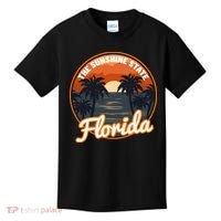 Surfing Florida Sunshine State Sunset Beach Gift Kids T-Shirt thumb 0