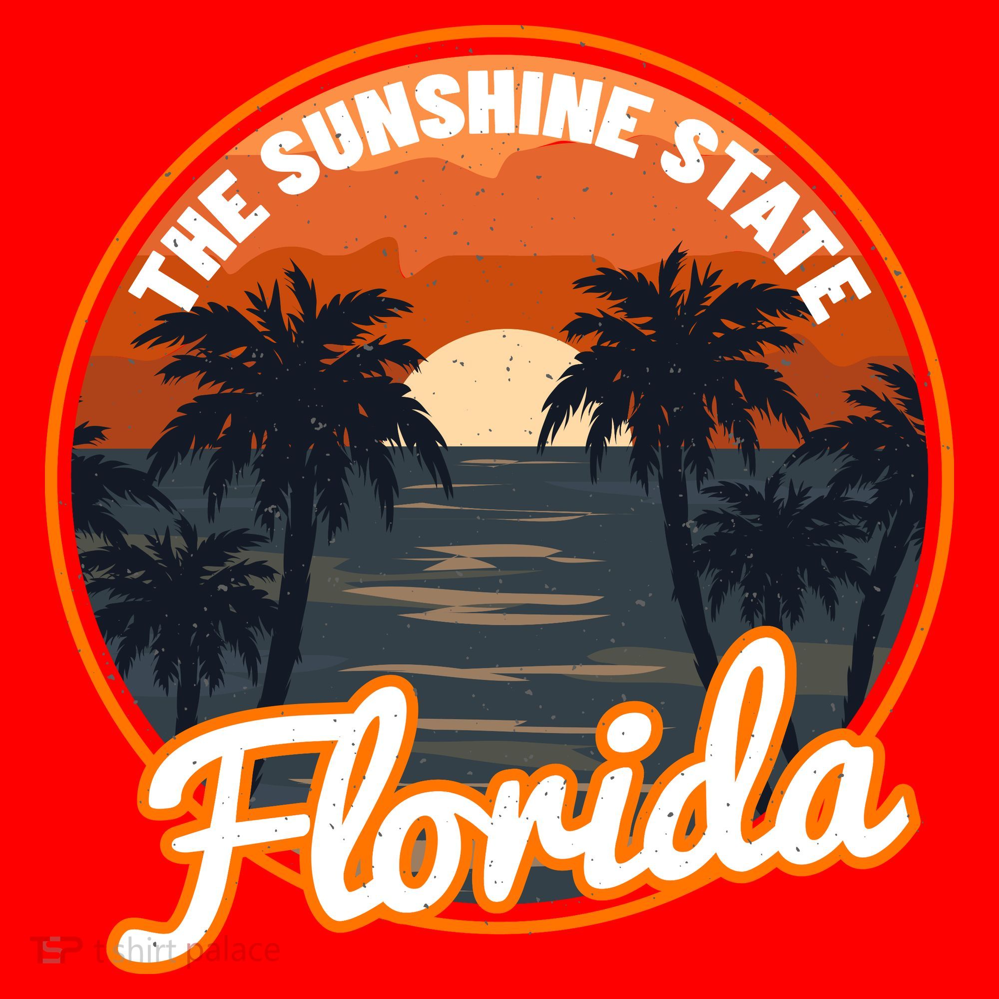 Surfing Florida Sunshine State Sunset Beach Gift Santa Hat