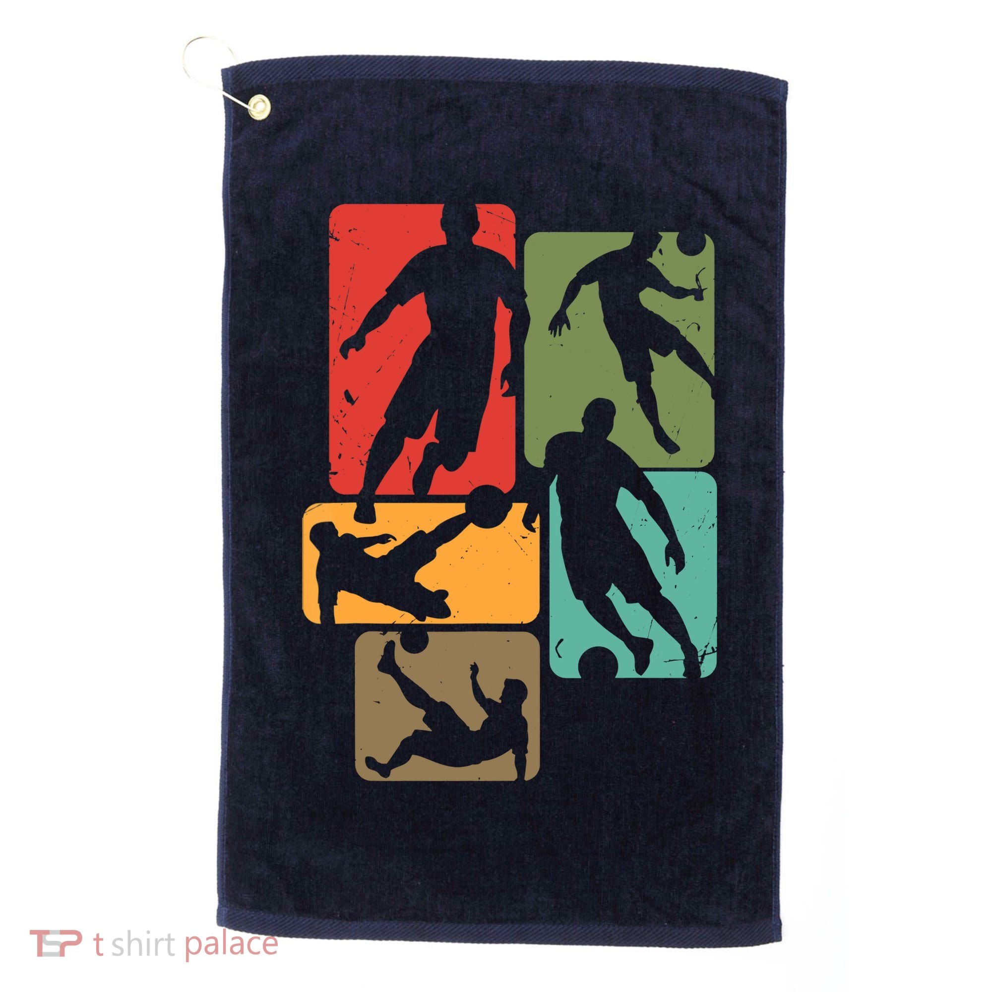 Soccer For Soccer Player | Retro Boys Soccer Golf Towel