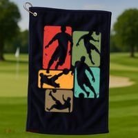 Soccer For Soccer Player | Retro Boys Soccer Golf Towel thumb 1