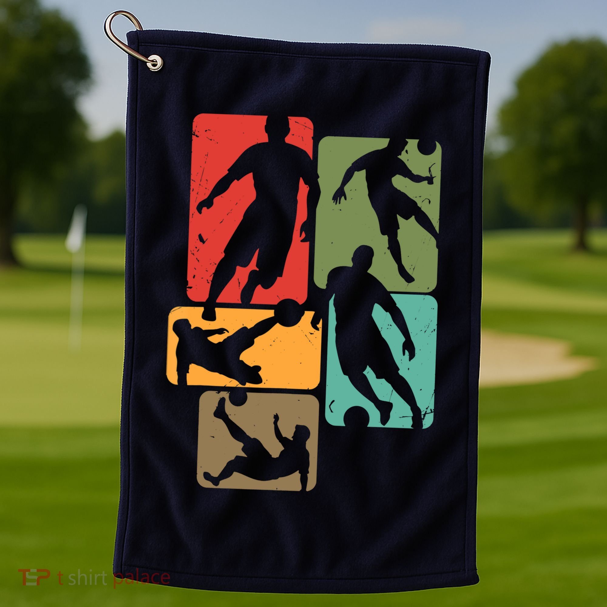 Soccer For Soccer Player | Retro Boys Soccer Golf Towel