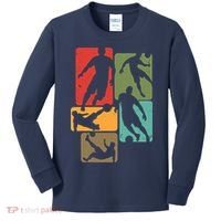 Soccer For Soccer Player | Retro Boys Soccer Kids Long Sleeve Shirt thumb 0