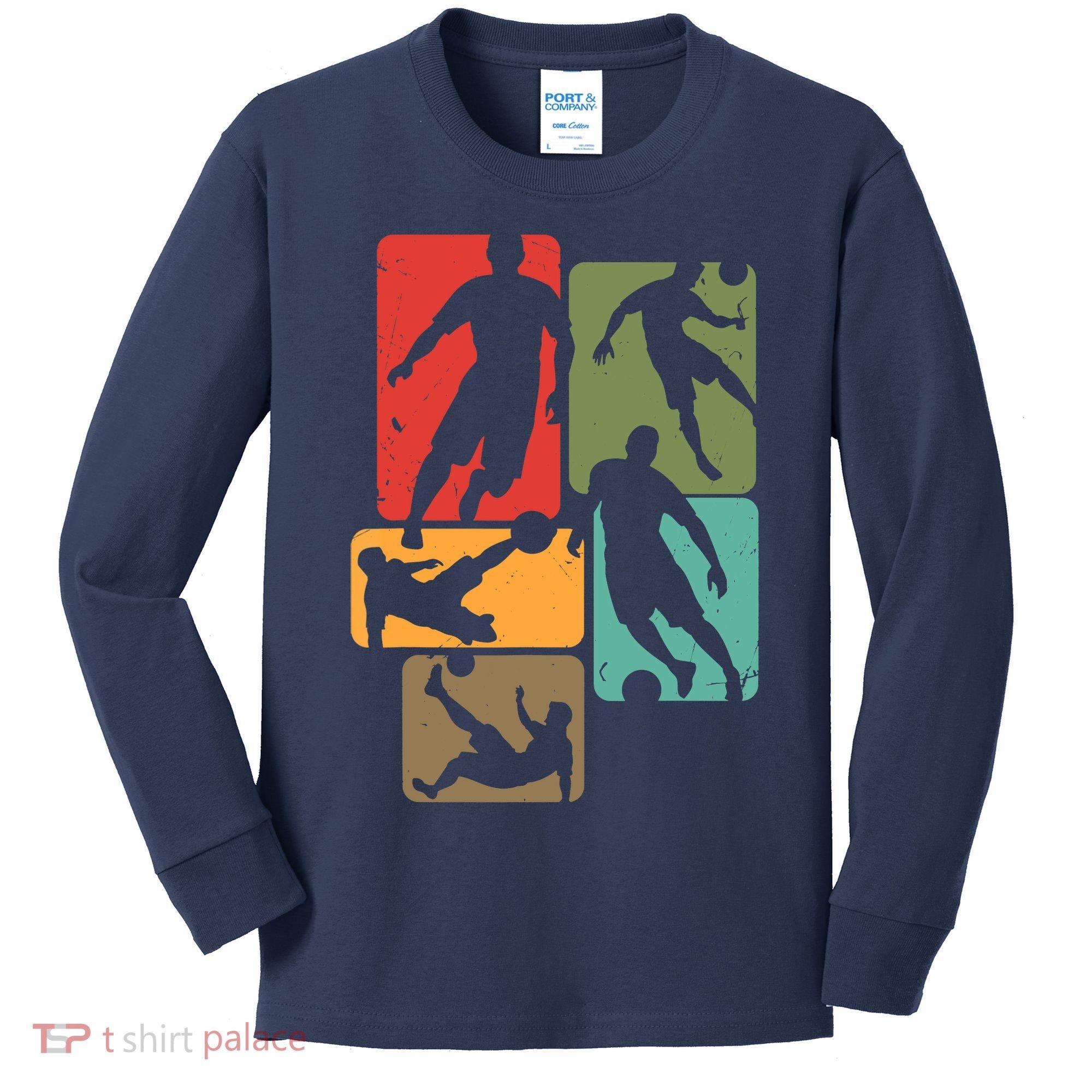 Soccer For Soccer Player | Retro Boys Soccer Kids Long Sleeve Shirt