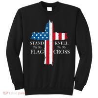 Stand For The Flag Kneel For The Cross Sweatshirt thumb 0