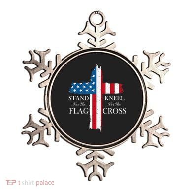 Stand For The Flag Kneel For The Cross Ornament