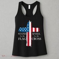 Stand For The Flag Kneel For The Cross Women's Tank Top thumb 3