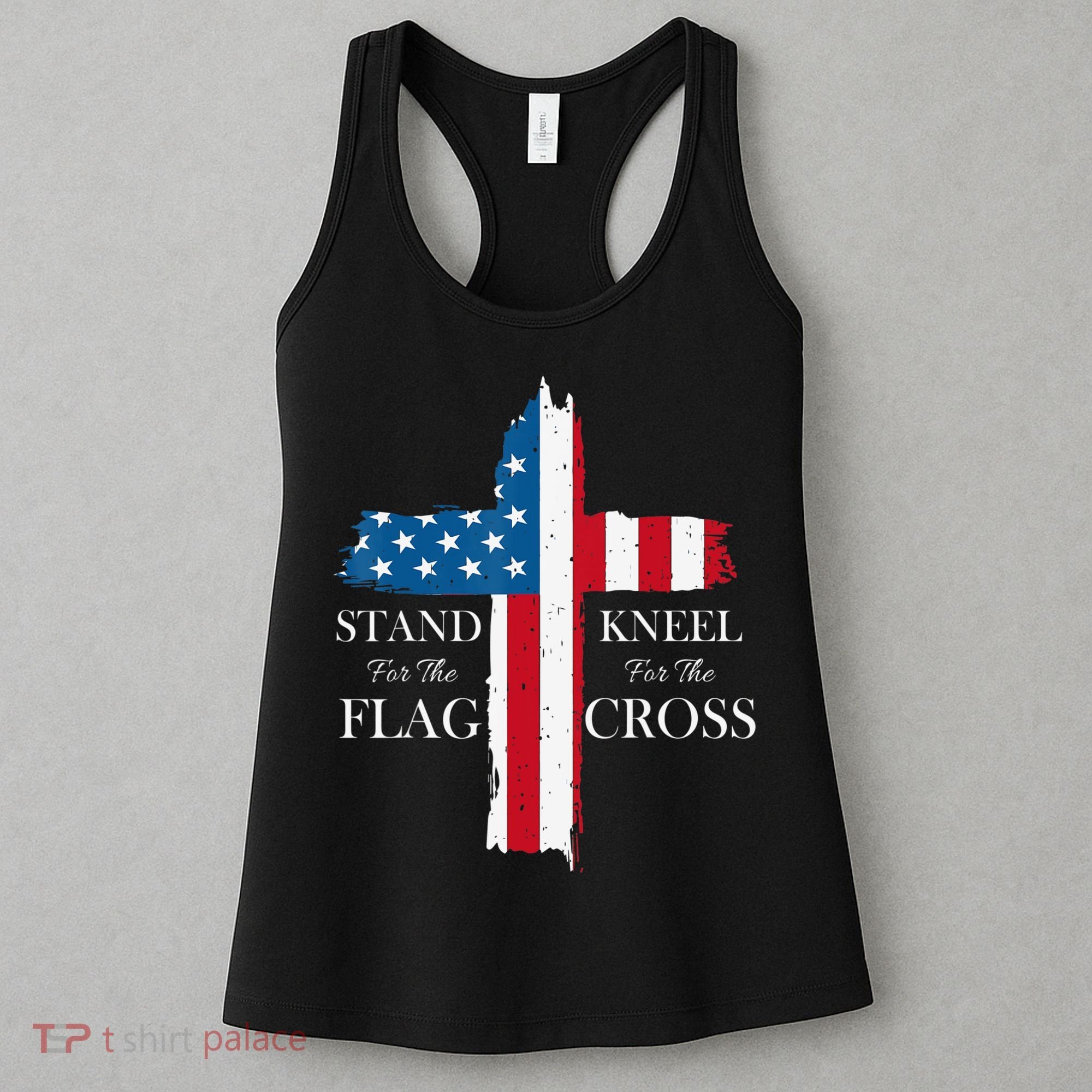 Stand For The Flag Kneel For The Cross Women's Tank Top