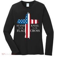 Stand For The Flag Kneel For The Cross Women's Long Sleeve Shirt thumb 0