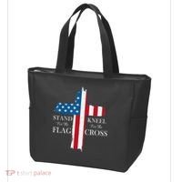 Stand For The Flag Kneel For The Cross Tote Bag thumb 3