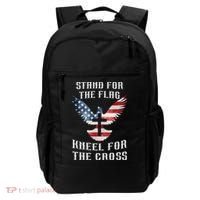 Stand For The Flag Kneel For The Cross Cute Gift Backpack thumb 0