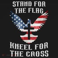 Stand For The Flag Kneel For The Cross Cute Gift Women's Hoodie thumb 2