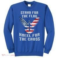 Stand For The Flag Kneel For The Cross Cute Gift Sweatshirt thumb 0