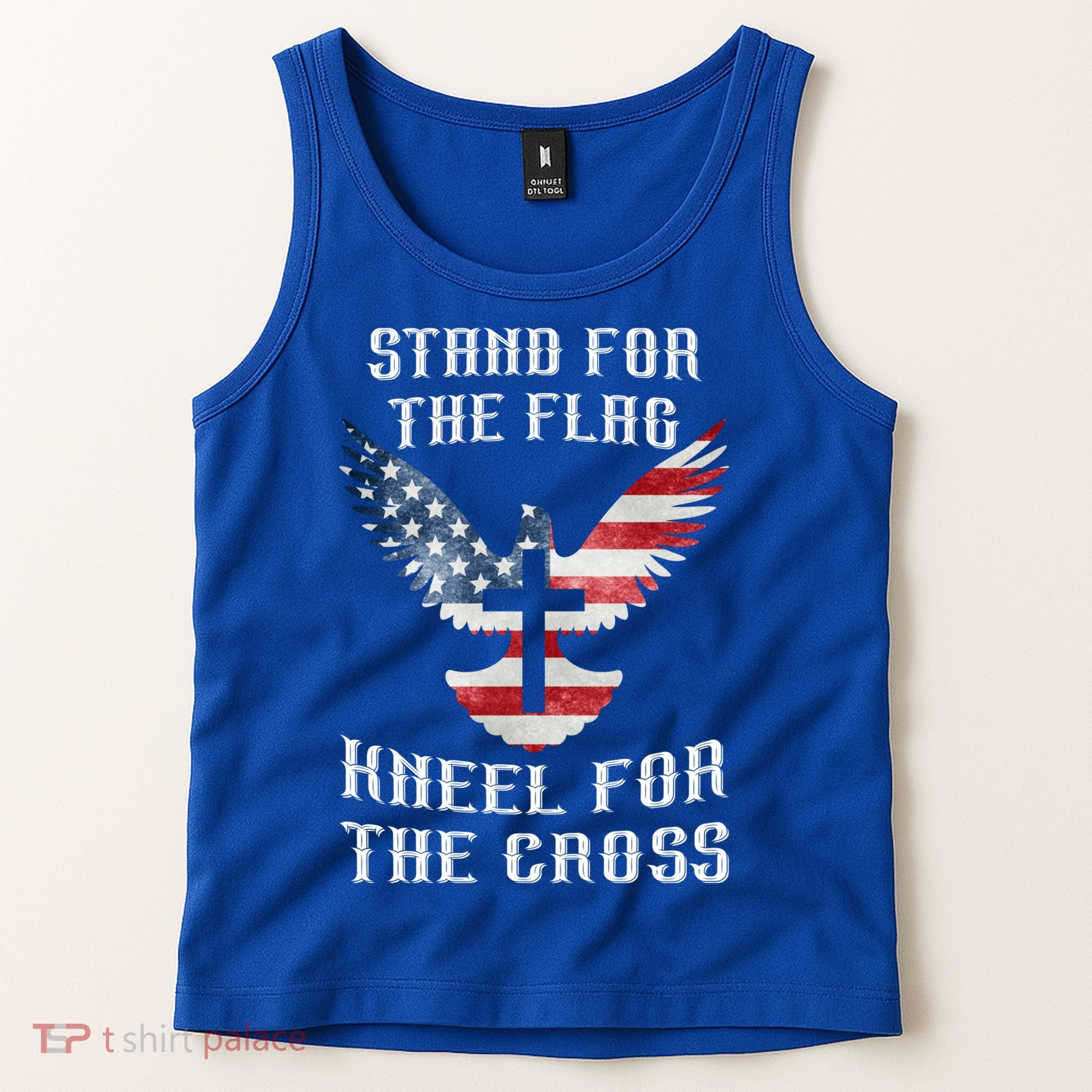 Stand For The Flag Kneel For The Cross Cute Gift Tank Top