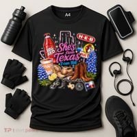 Shes From Texas I Can Tell State Pride Cooling Performance Crew T-Shirt thumb 3