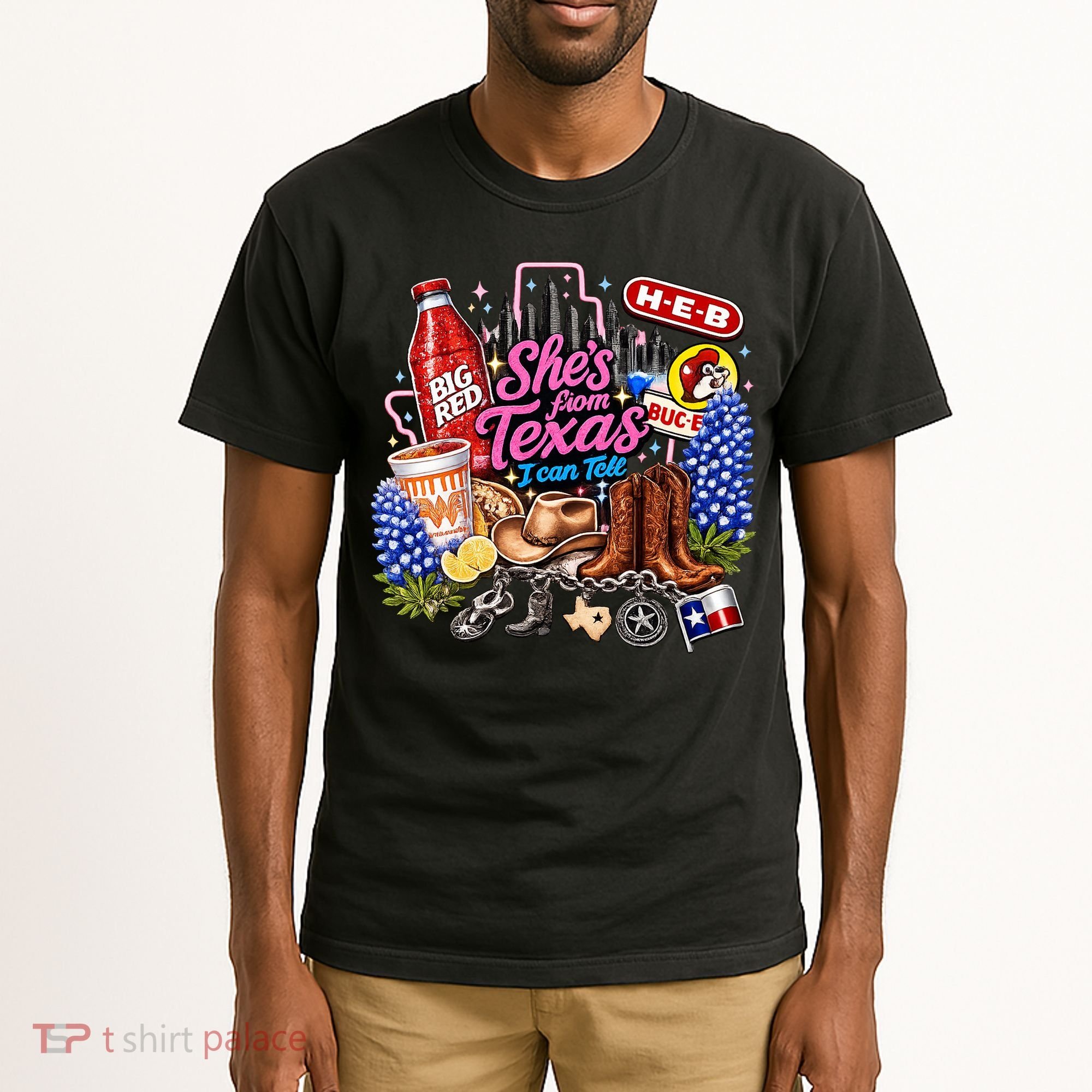 Shes From Texas I Can Tell State Pride Tall T-Shirt