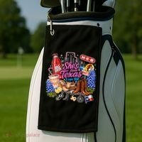 Shes From Texas I Can Tell State Pride Golf Towel thumb 2