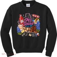 Shes From Texas I Can Tell State Pride Kids Sweatshirt thumb 0