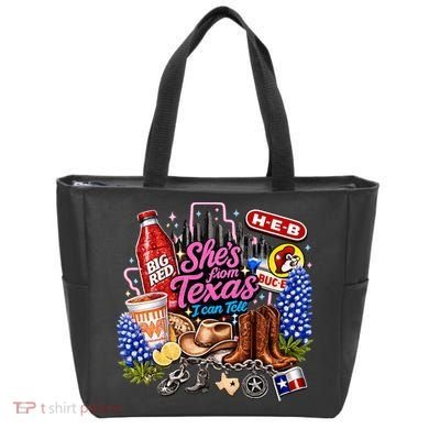 Shes From Texas I Can Tell State Pride Tote Bag