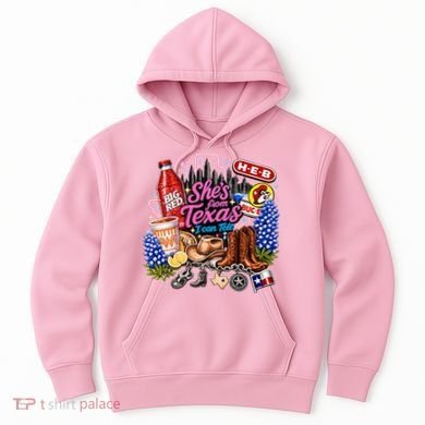 Shes From Texas I Can Tell State Pride Hoodie