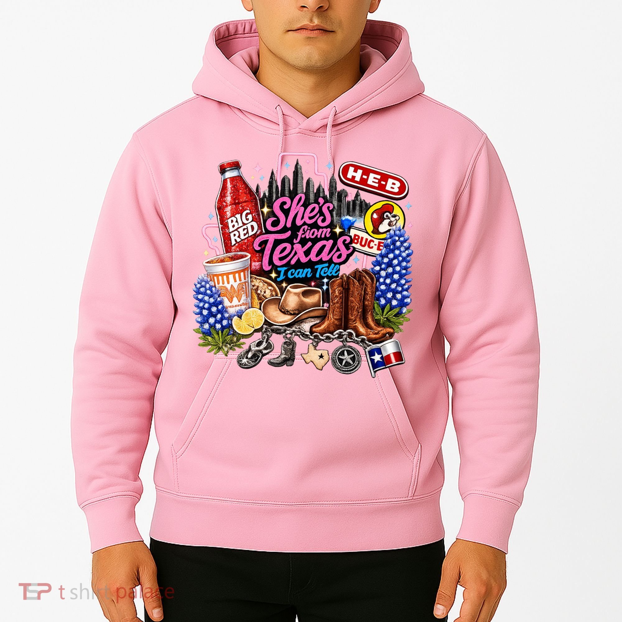Shes From Texas I Can Tell State Pride Hoodie